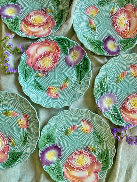 6 grandes assiettes vintage