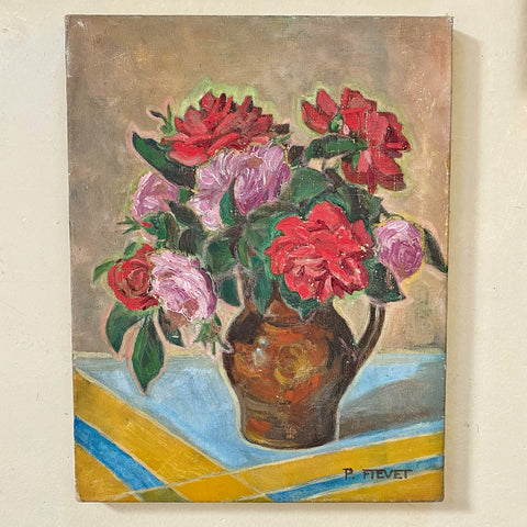 Nature morte bouquet de roses