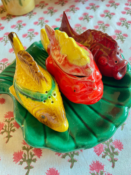 Ensemble Salière poivrière moutardier vintage