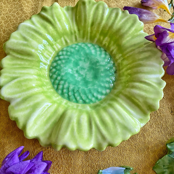 Coupelle fleur verte