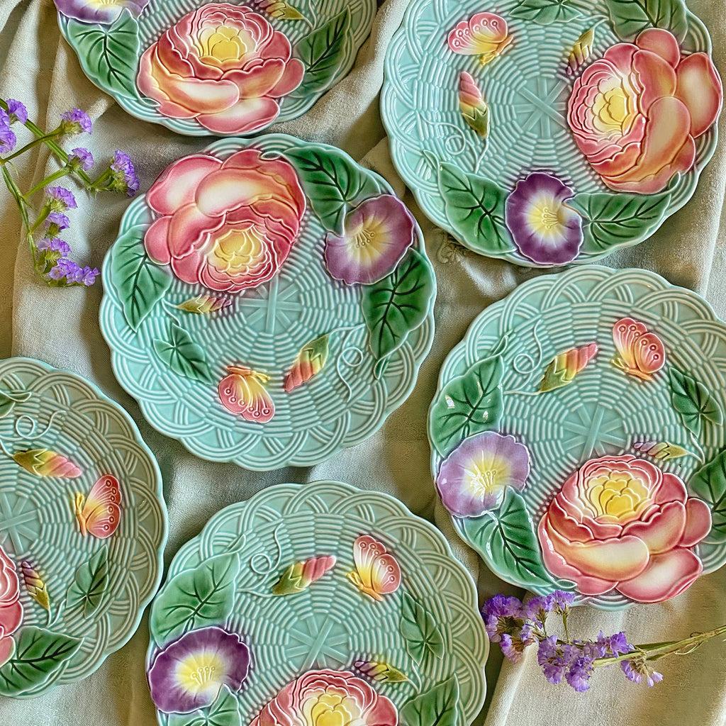 6 grandes assiettes vintage