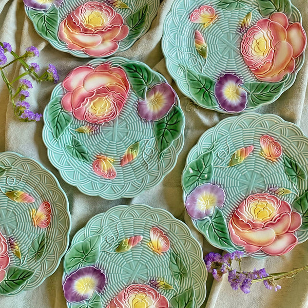 6 grandes assiettes vintage