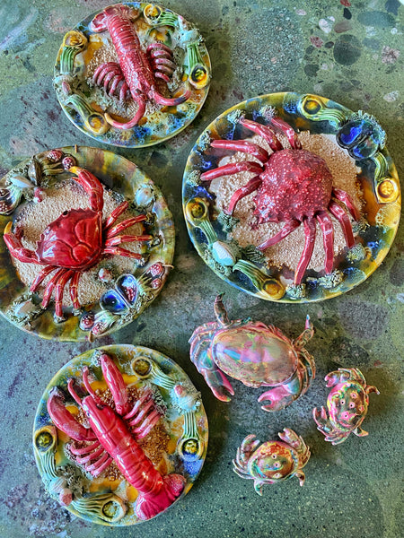 Assiette crabe