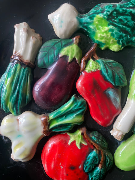 Assiette aux légumes Vallauris
