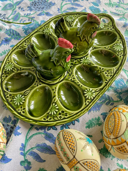 Plat à oeufs vintage
