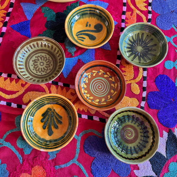 6 coupelles vintage terre cuite