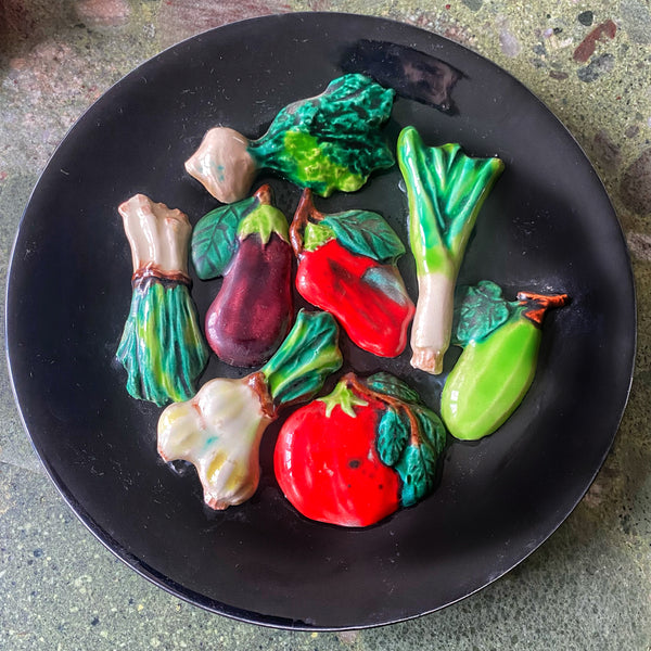 Assiette aux légumes Vallauris