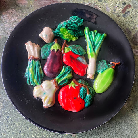 Assiette aux légumes Vallauris