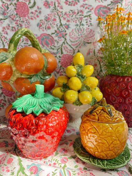 Pot fraise barbotine