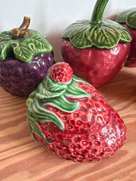 Pot fraise en barbotine