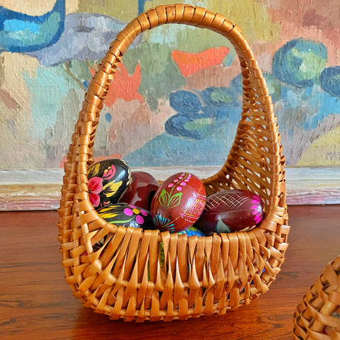 Panier tressé ancien