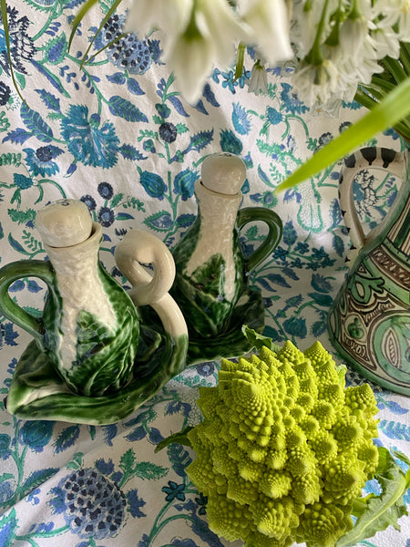Ensemble barbotine huile vinaigre