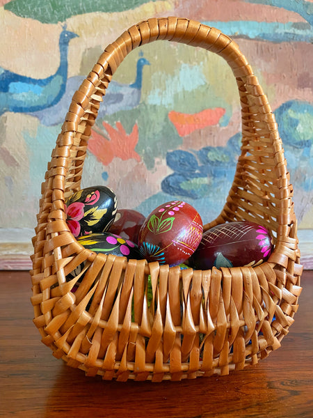 Panier tressé ancien