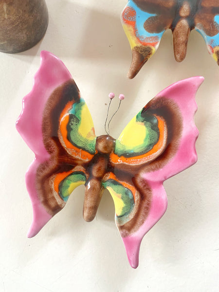 Lot de 4 papillons muraux  Vallauris