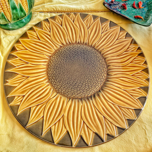 Dessous de plat /plateau à fromage tournesol