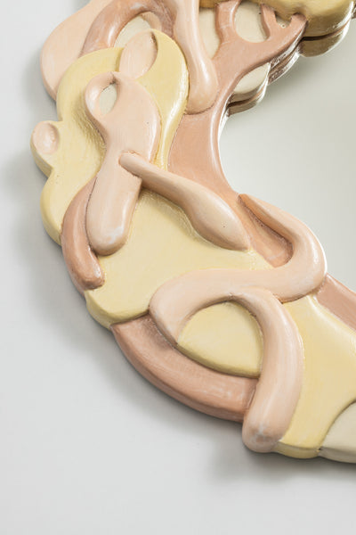 Miroir RACINES (crème et jaune)