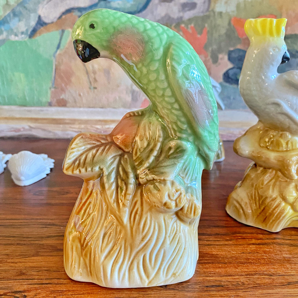 Perroquet vintage céramique