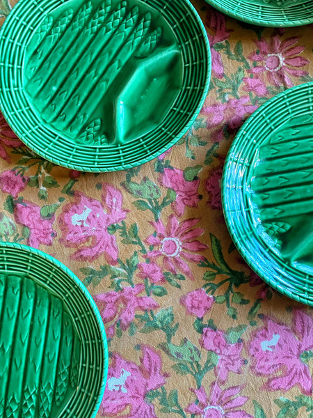 7 assiettes asperges Sarreguemines
