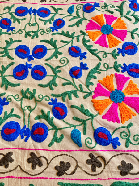 Suzani les grenades bleues