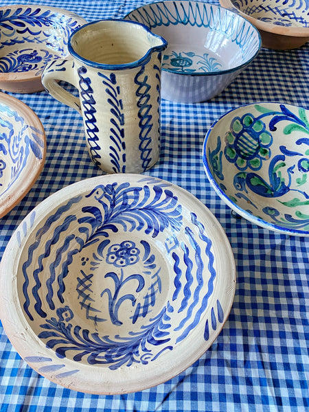 Saladier artisanal terre cuite vernissée