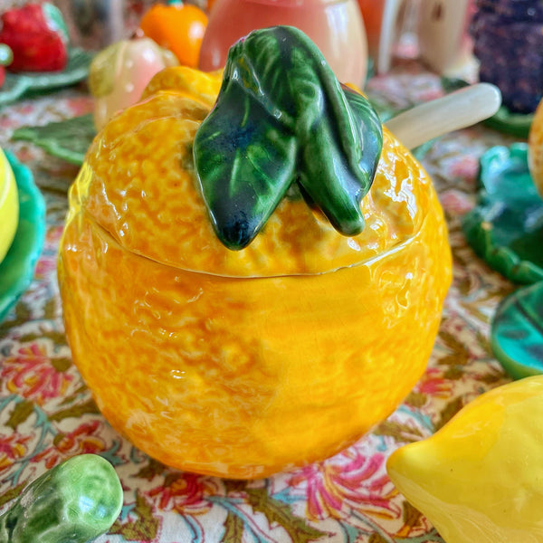 Pot orange 🍊 en barbotine