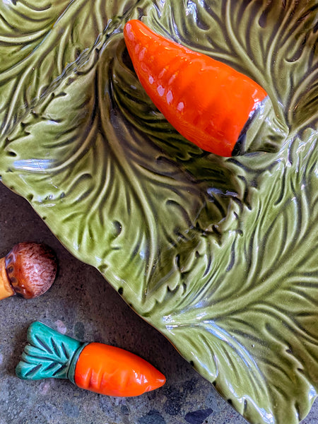 Plat céramique carotte