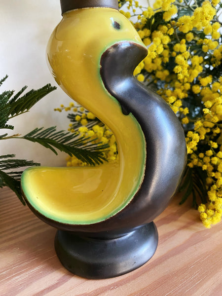 Lampe bicolore poussin 1950