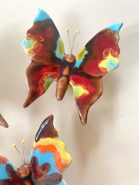 Lot de 4 papillons muraux  Vallauris