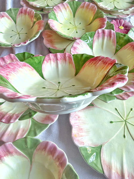 6 assiettes creuses fleurs