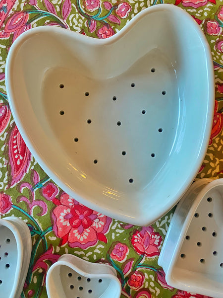 Coeur vintage faisselle