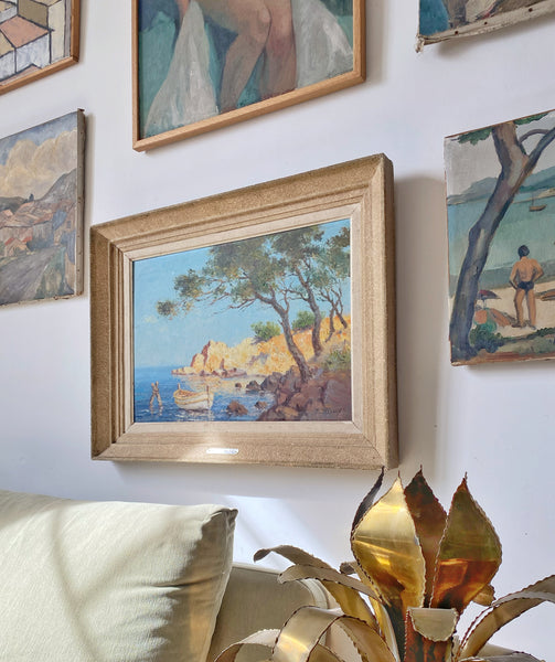 Tableau Riviera 1950 Pol Presson