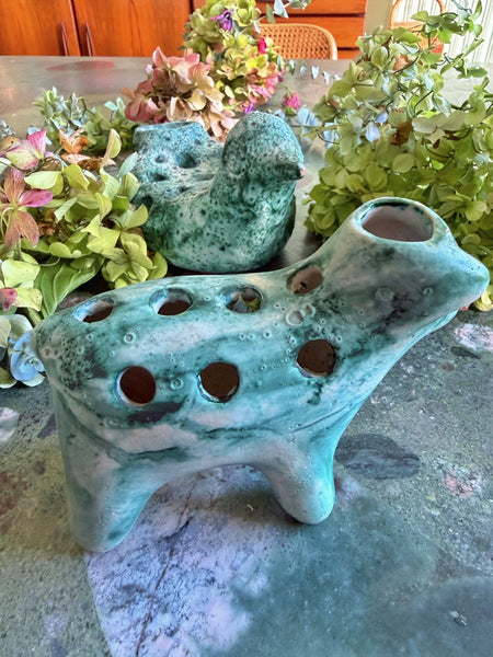 Pique fleur zoomorphe vintage