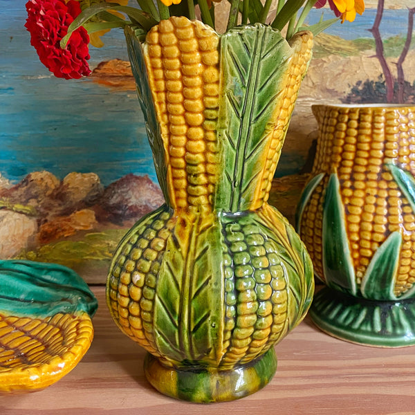 Vase barbotine maïs