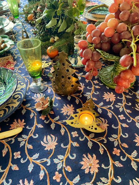 Bougeoir sapin laiton