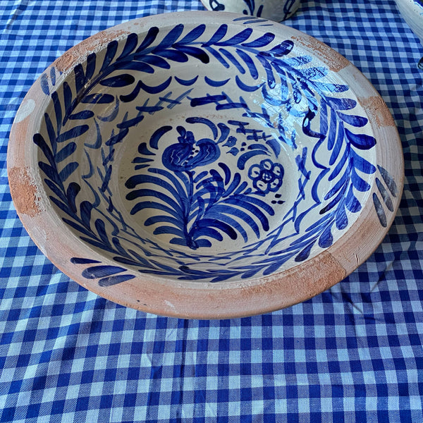 Saladier artisanal terre cuite vernissée