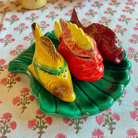 Ensemble Salière poivrière moutardier vintage