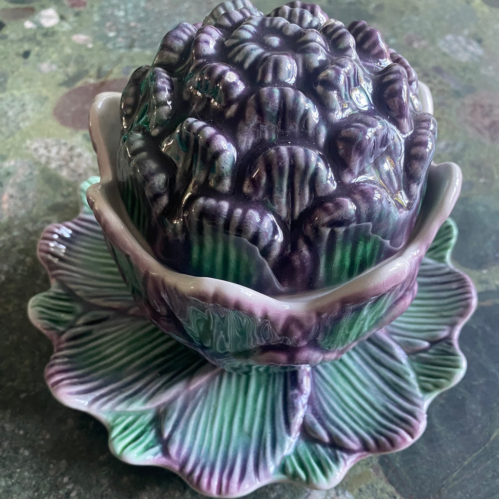 Pot artichaut en barbotine