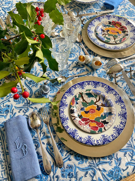 Paire de salerons porcelaine