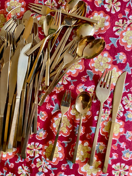 Ménagère laiton 8 personnes