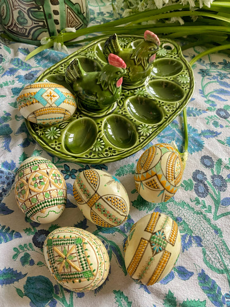 Plat à oeufs vintage