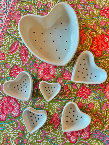 Coeur vintage faisselle