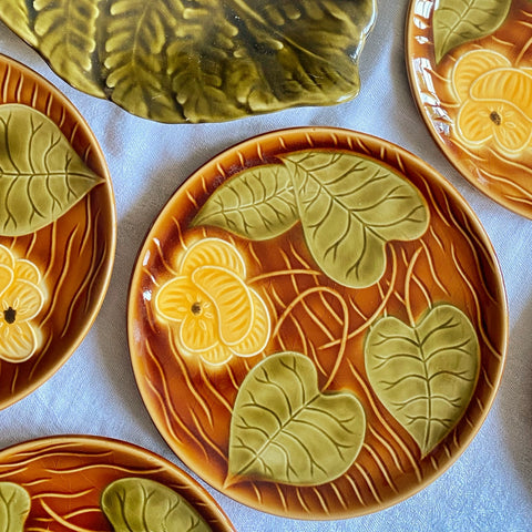 8 assiettes nénuphar Sarreguemines
