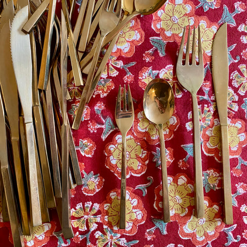 Ménagère laiton 8 personnes