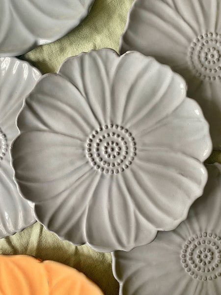 Ensemble 8 assiettes fleurs