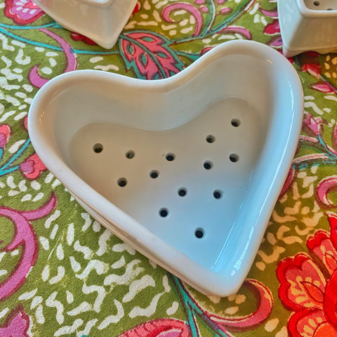 Coeur vintage faisselle