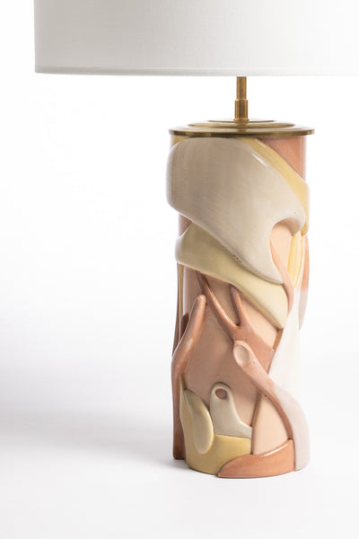 Lampe RACINES (crème et jaune)