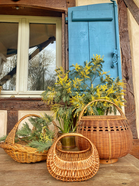 Panier tressé ancien