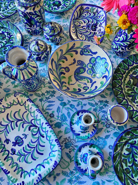 Paire de bougeoirs artisanaux