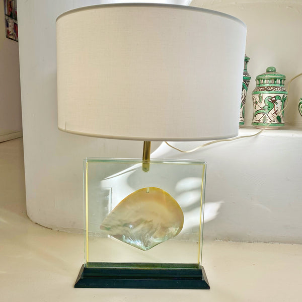 Lampe inclusion nacre