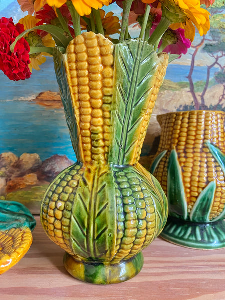 Vase barbotine maïs